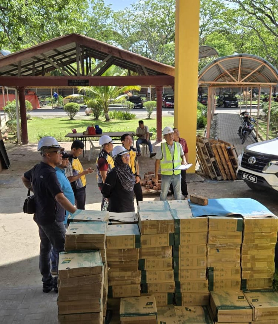 SESI PENGESAHAN ITEM SKOP KERJA DI TAPAK BINA PROJEK NAIKTARAF KOMPLEKS BELIA DAN SUKAN WILAYAH PERSEKUTUAN LABUAN