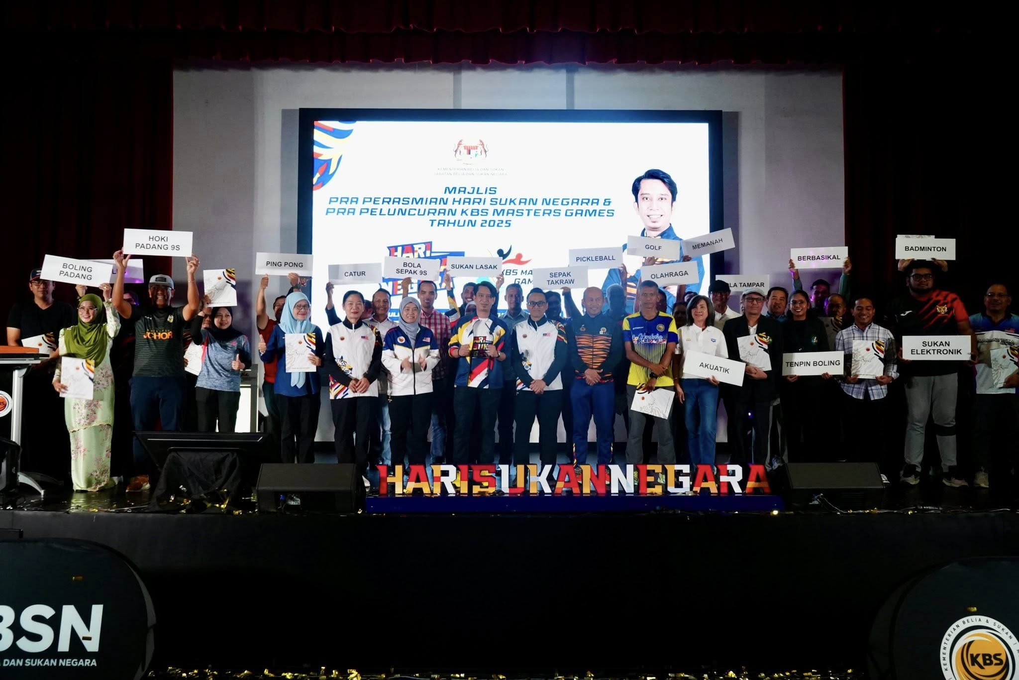  Majlis Pra Perasmian Hari Sukan Negara (HSN) 2025 serta Pra Peluncuran KBS Masters Games 2025 