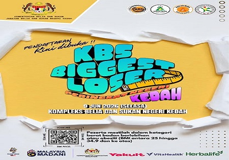 Jom Sertai PERTANDINGAN BIGGEST LOSER KBS PERINGKAT NEGERI KEDAH 2026 