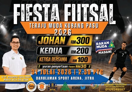 FIESTA FUTSAL TERAJU MUDA KUBANG PASU 2026!