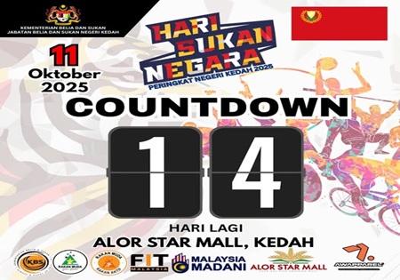 COUNTDOWN HARI SUKAN NEGARA PERINGKAT NEGERI KEDAH 2025