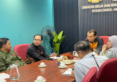 KUNJUNG HORMAT JABATAN PENYIARAN NEGERI KEDAH KE JABATAN BELIA DAN SUKAN NEGERI KEDAH