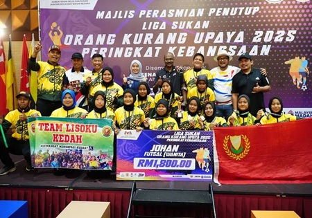 Kedah Bawa Satu Kejuaraan LISOKU Kebangsaan Kategori Futsal Wanita