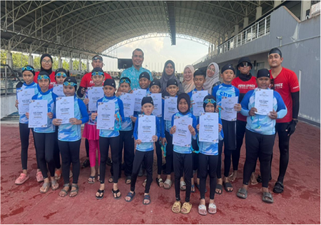MAJLIS PENUTUP KEMAHIRAN LATIHAN ASAS SUKAN (KLAS) RENANG KATEGORI KANAK KANAK B40 TAHUN 2025