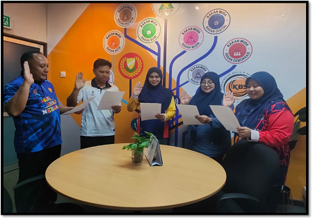 PEJABAT BELIA DAN SUKAN DAERAH KOTA SETAR SELESAI MENANDATANGANI PERAKUAN AKTA RAHSIA RASMI 1972 (AKTA 88 )