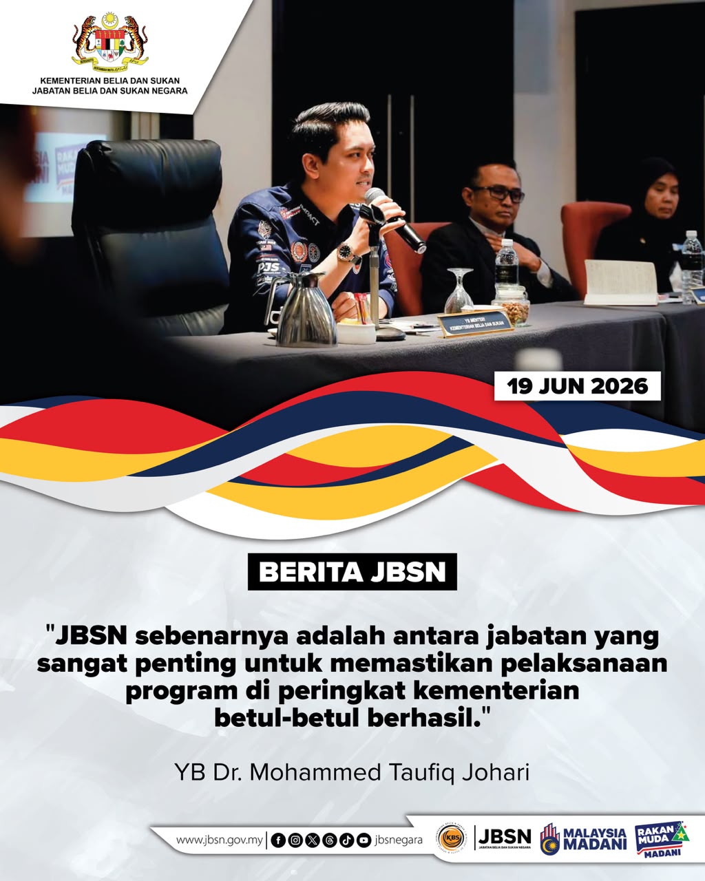 JBSN ADALAH JABATAN YANG PENTING BAGI MEMASTIKAN KEBERHASILAN PROGRAM!