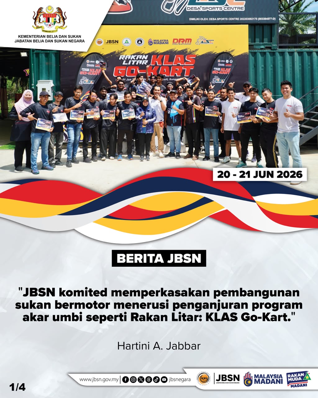 JBSN KOMITED MEMPERKASAKAN PEMBANGUNAN SUKAN BERMOTOR DI MALAYSIA!