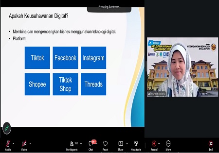PROGRAM WEBINAR KEUSAHAWANAN @APBMBG SIRI 1 – CREATOR TO CEO: UBAH CONTENT JADI BUSINESS