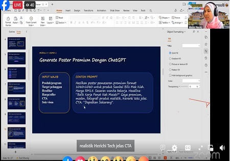 PROGRAM WEBINAR KEUSAHAWANAN @APBMBG SIRI 2 – TRANSFORMASI MINDA BELIA: KUASAI AI DALAM PEMASARAN