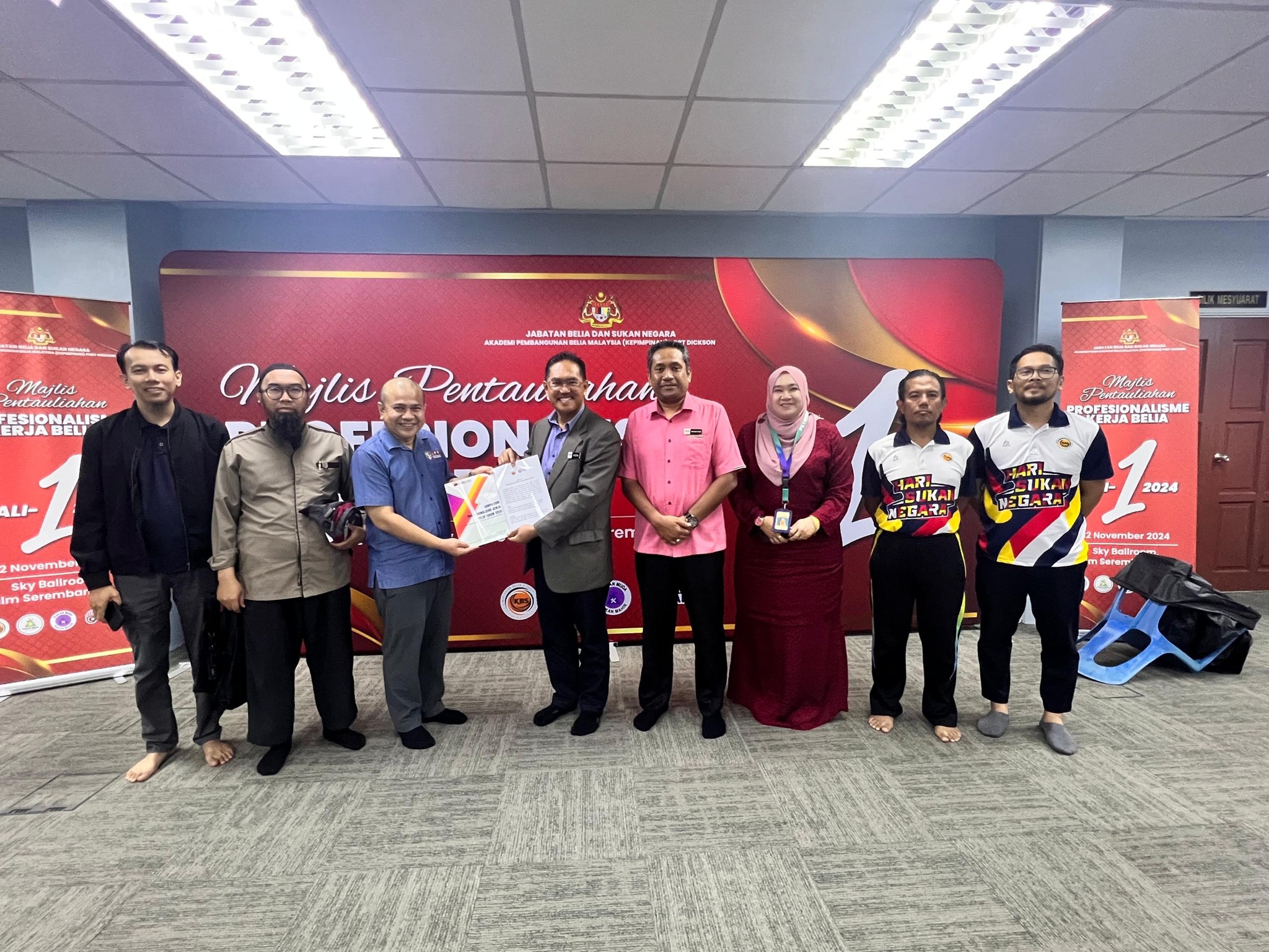 MAJLIS PENYERAHAN RESOLUSI DAN LAPORAN PELAKSANAAN SIMPOSIUM PROFESIONALISME KERJA BELIA TAHUN 2024