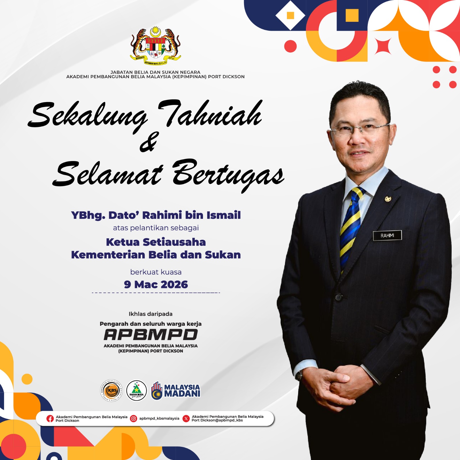 Selamat Datang ke KBS, Dato'!   