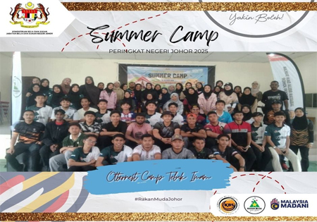 PROGRAM RAKAN EKSPRESI: SUMMER CAMP PERINGKAT NEGERI JOHOR 2025 BERLANGSUNG MERIAH DI MERSING