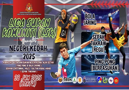 LIGA SUKAN KOMUNITI (LSK) PERINGKAT NEGERI KEDAH AKAN MEMBUKA TIRAINYA.