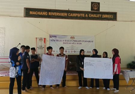 KEM BELIA @ RAKAN PRIHATIN PERINGKAT DAERAH JELI BERI INPUT POSITIF KEPADA PESERTA.