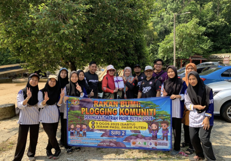 PROGRAM RAKAN BUMI : PLOGGING KOMUNITI DAERAH PASIR PUTEH SIRI 2 SEMARAK KESEDARAN ALAM SEKITAR DI JERAM PASU