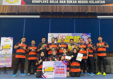Kejohanan Ping Pong Berpasukan Liga Sukan Komuniti Peringkat Negeri Kelantan 2025 Berlangsung Meriah