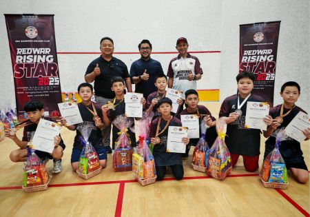 Red Warriors Squash Club Anjur Kejohanan ‘Redwar Rising Star 2025’