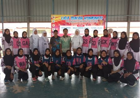 PASUKAN KG LUBUK BONGOR JUARA BOLA JARING LIGA SUKAN KOMUNITI DAERAH JELI