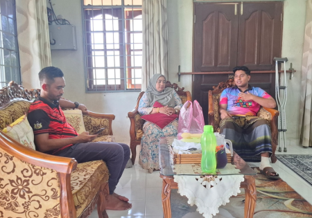 Lawatan Kebajikan PBSD Machang Ke Rumah Timbalan Pengerusi Kelab Belia Bandar Machang