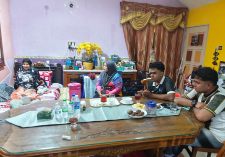 Lawatan Kebajikan PBSD Machang Ke Rumah Setiausaha Kelab Belia Bandar Machang