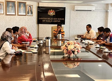 KUNJUNG HORMAT PERSATUAN SUKAN KECERGASAN KUALA LUMPUR KE JABATAN BELIA DAN SUKAN WP KUALA LUMPUR