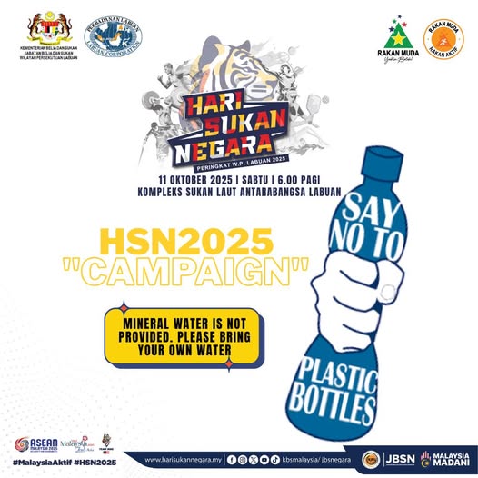 Kempen “Say No To Plastic Bottle” – HSNLabuan2025