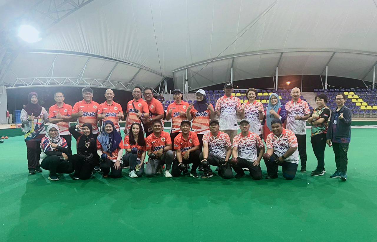PERLAWANAN PERSAHABATAN LAWN BOWLS BERSAMA MEDIA LABUAN