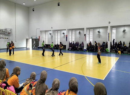 KOMPLEKS BELIA DAN SUKAN NEGERI MELAKA JADI TUAN RUMAH KEJOHANAN SUKAN ANATARA NEGERI - BOLA JARING (PRISON INTERSTATE)