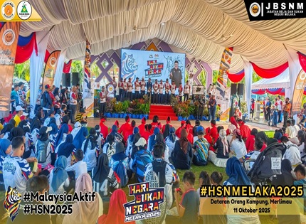 RAKYAT MELAKA BUKTIKAN SEMANGAT SUKAN LUAR BIASA HSN MELAKA 2025