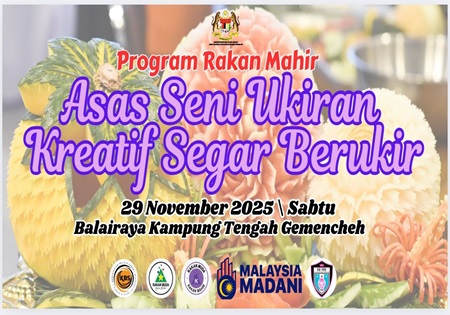 PROGRAM RAKAN MAHIR : ASAS SENI UKIRAN KREATIF SEGAR BERUKIR