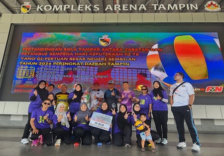 TAHNIAH DAN SYABAS DIUCAPKAN KEPADA PASUKAN BOLA TAMPAR WANITA JABATAN BELIA DAN SUKAN NEGERI SEMBILAN (JBSN9)