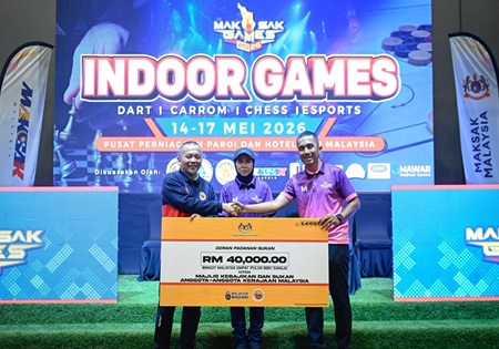 MAJLIS PENYERAHAN CEK CURA GPS  KBS BAGI MAKSAK INDOOR GAMES 2026