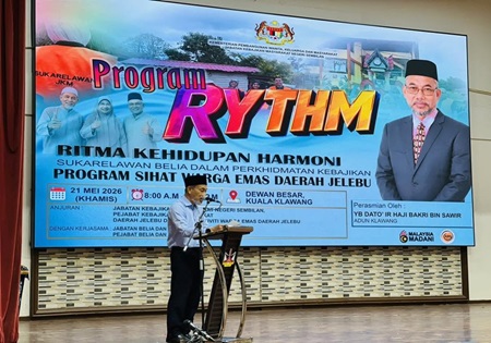 PROGRAM RYTHM : RITMA KEHIDUPAN HARMONI SUKARELAWAN BELIA DALAM PERKHIDMATAN KEBAJIKAN SIHAT WARGA EMAS PERINGKAT DAERAH JELEBU 2026