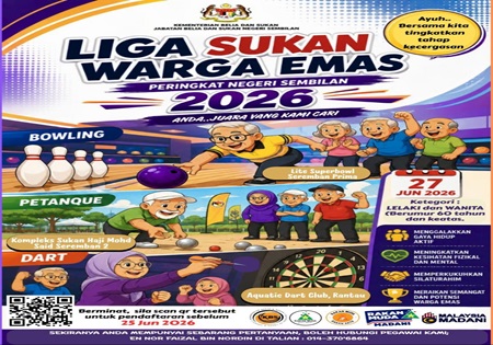 LIGA SUKAN WARGA EMAS PERINGKAT NEGERI SEMBILAN  2026