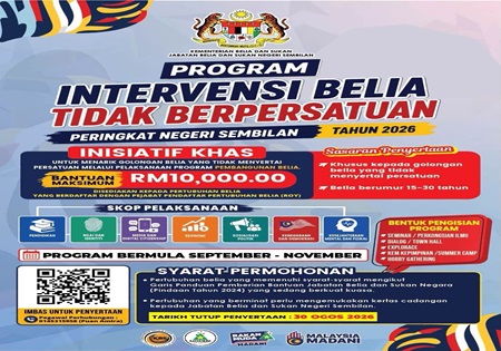 INISIATIF KHAS UNTUK PERTUBUHAN BELIA NEGERI SEMBILAN