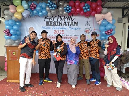 WARGA KERJA KRM ROMPIN SERTAI GERAK SEHAT EXPLORACE KARNIVAL KESIHATAN KLINIK KESIHATAN ROMPIN