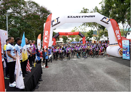 Kayuhan Madani sejauh 20KM Membuka Tirai Kemeriahan Hari Sukan Negara Peringkat Negeri Pulau Pinang 2025