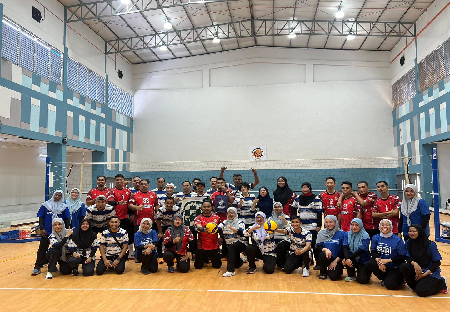 Perlawanan persahabatan Bola Jaring dan Bola Tampar Campuran