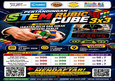 PERTANDINGAN STEM RUBIC CUBE 3X3 KINI KEMBALI!
