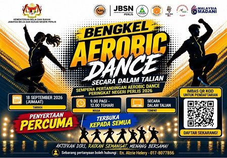 JOM SERTAI BENGKEL AEROBIC DANCE SECARA DALAM TALIAN! 