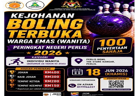 KEJOHANAN BOLING TERBUKA WANITA WARGA EMAS PERINGKAT NEGERI PERLIS 2026