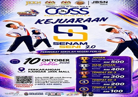 KEJUARAAN SENAM SENI 2.0  SEMPENA HARI SUKAN NEGARA PERINGKAT NEGERI PERLIS 2026