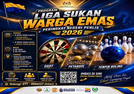 PROGRAM LIGA SUKAN WARGA EMAS PERINGKAT NEGERI PERLIS 2026