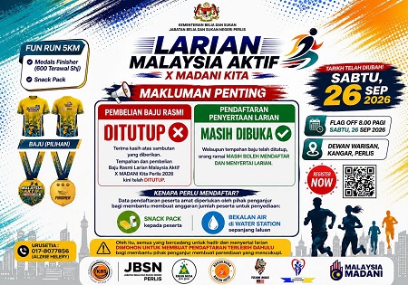 MAKLUMAN PENDAFTARAN PESERTA & PEMBELIAN BAJU TEMPAHAN / PEMBELIAN BAJU RASMI TELAH DITUTUP