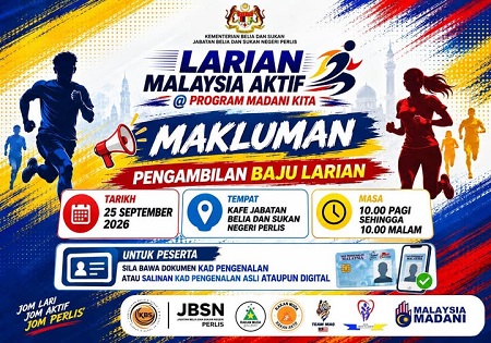 MAKLUMAN PENGAMBILAN BAJU LARIAN   LARIAN MALAYSIA AKTIF @ PROGRAM MADANI KITA