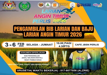 MAKLUMAN PENGAMBILAN BIB DAN BAJU PAT2026 JBSN PERLIS BAGI TAHUN 2026