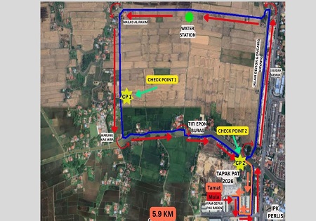 MAKLUMAN LALUAN LARIAN DAN PERTANDINGAN BAJU BERAGAM SEMPENA PESTA ANGIN TIMUR TAHUN 2026 