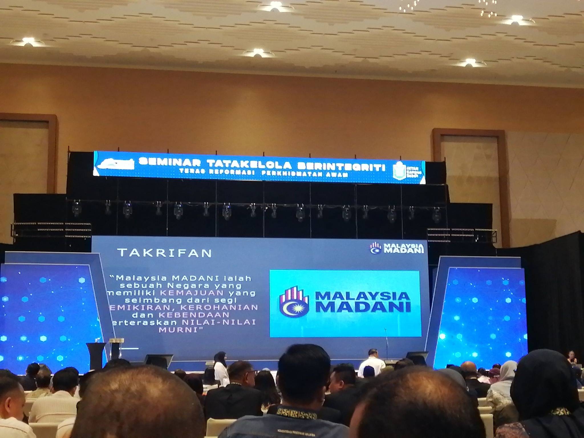 JABATAN BELIA DAN SUKAN (PERSEKUTUAN) SABAH HADIR SEMINAR TATAKELOLA BERINTEGRITI