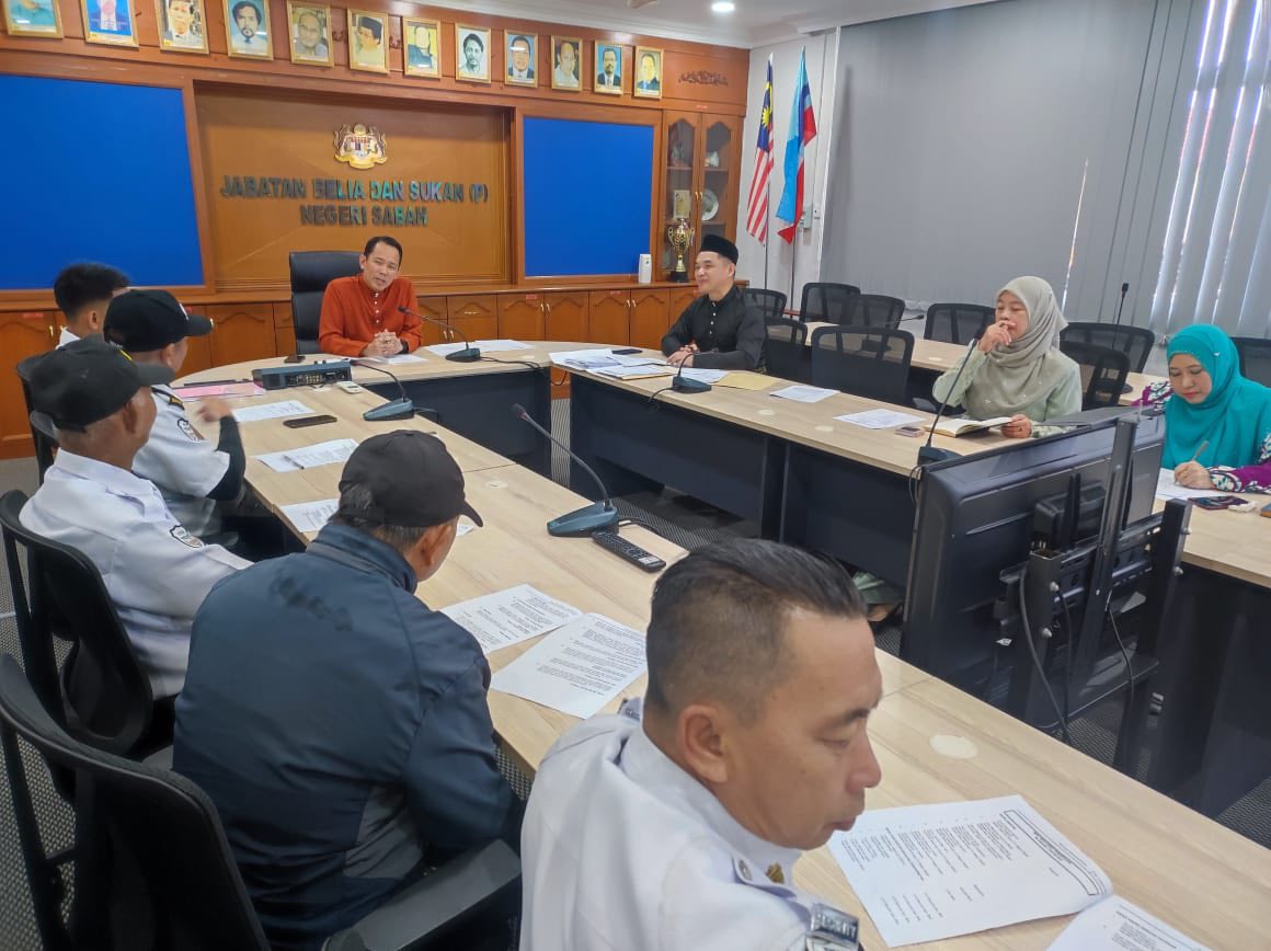 MESYUARAT PEMANTAUAN JABATAN BELIA DAN SUKAN (P) NEGERI SABAH BERSAMA SYARIKAT PERKHIDMATAN KAWALAN KESELAMATAN TANPA SENJATA API BIL. 1 2026 