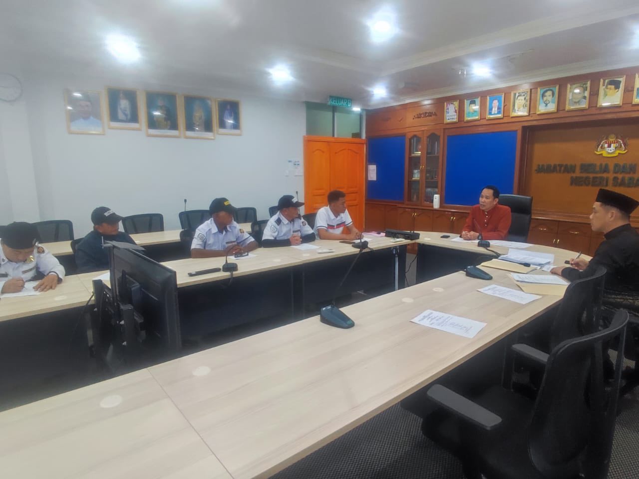 MESYUARAT PEMANTAUAN JABATAN BELIA DAN SUKAN (P) NEGERI SABAH BERSAMA SYARIKAT PERKHIDMATAN KAWALAN KESELAMATAN TANPA SENJATA API BIL. 1 2026 
